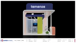 20x20 Peninsula booth design by Exhibit-Rentals